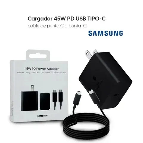 Cargador Samsung carga rápida Tipo C